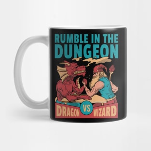 Dragon Arm Wrestling Wizard Mug